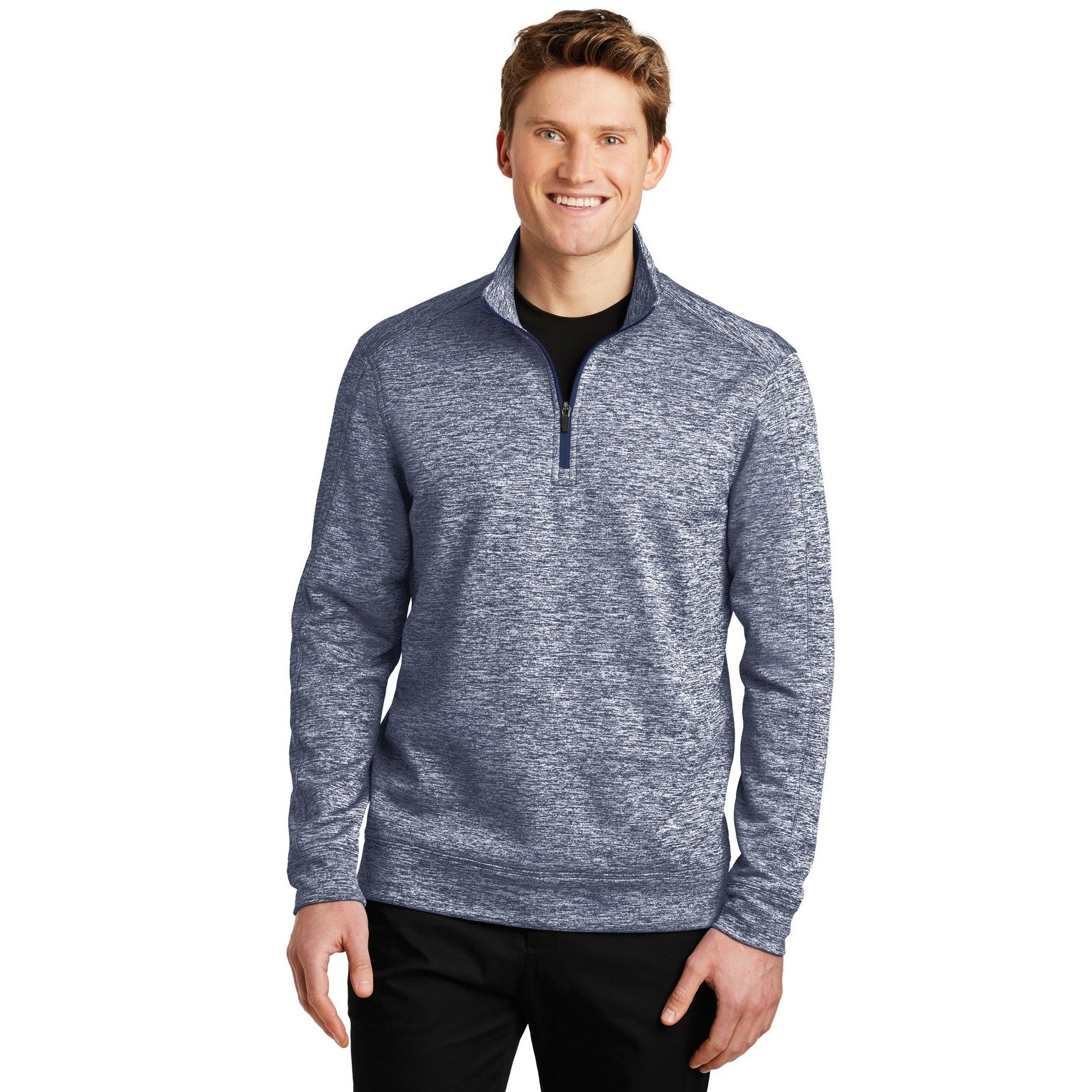 Sport-Tek-Sport-Tek® PosiCharge® Electric Heather Fleece 1/4-Zip Pullover. ST226-MedTech-5